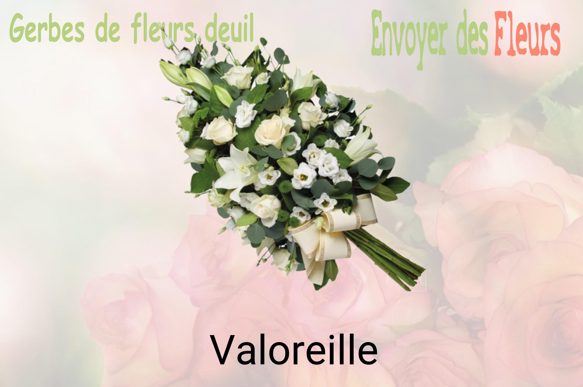 Gerbe de fleurs de deuil livrée à Valoreille